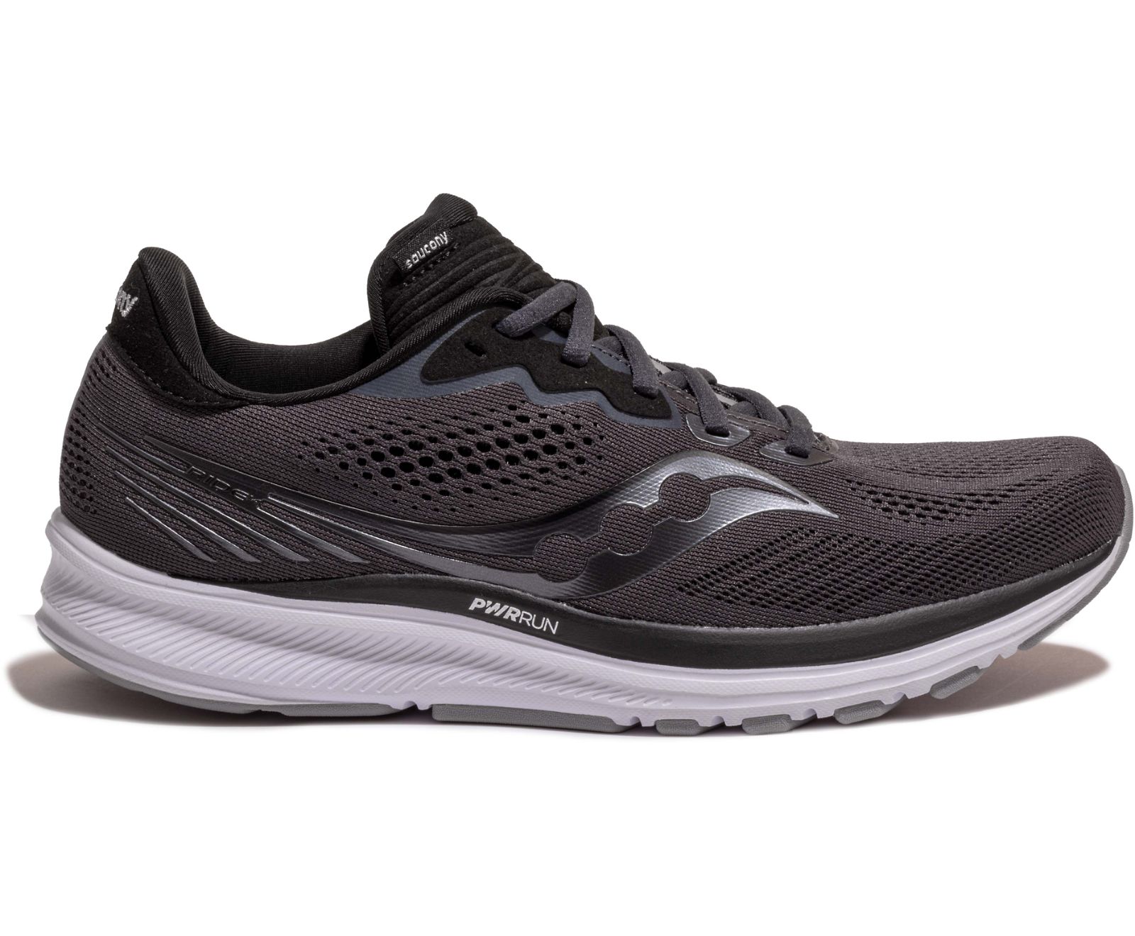 Tenis Para Correr Saucony Ride 14 Anchos Hombre Grises Negros | México 557AHKP
